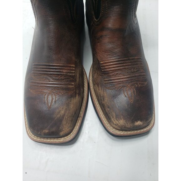 Ariat 10029689 Men\'s Amos Full-Grain Leather Square Toe Western Boots Size 9.5D main image 5